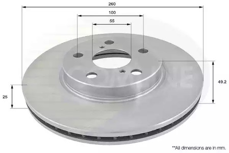 ADC0171V COMLINE Тормозные диски