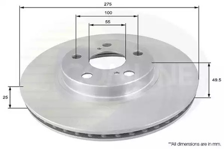 ADC01113V COMLINE Тормозные диски