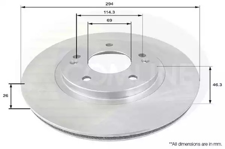Тормозные диски COMLINE ADC1050V