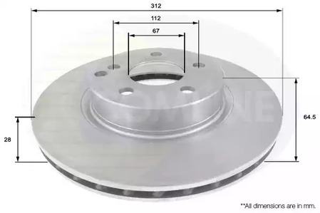 Тормозные диски COMLINE ADC1624V