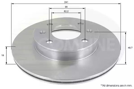 ADC1055V COMLINE Тормозные диски