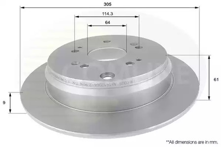 Тормозные диски COMLINE ADC0556