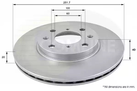 ADC0922V COMLINE Тормозные диски