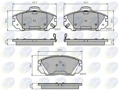 Колодки тормозные дисковые COMLINE CBP31788