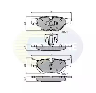 Колодки тормозные дисковые COMLINE CBP01708