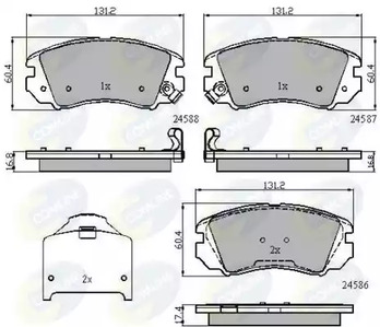 Колодки тормозные дисковые COMLINE CBP31776