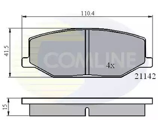 Колодки тормозные дисковые COMLINE CBP0195