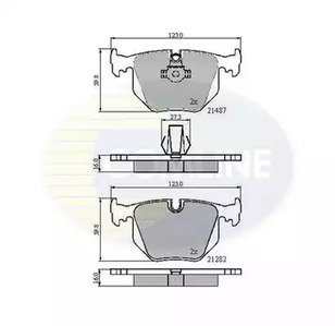 Колодки тормозные дисковые COMLINE CBP01547