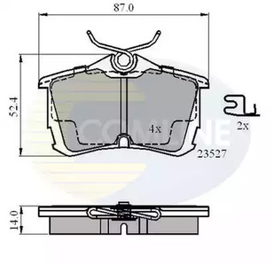 Колодки тормозные дисковые задние комплект COMLINE CBP3803