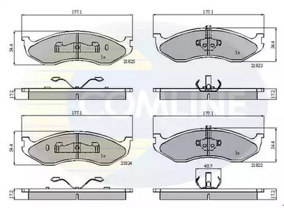 Колодки тормозные дисковые COMLINE CBP0845