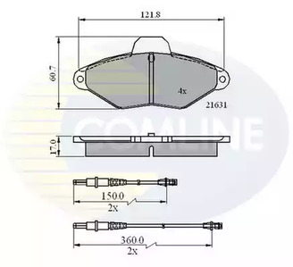 CBP2568 COMLINE Колодки тормозные дисковые