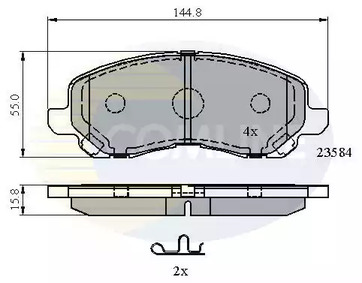 CBP31256 COMLINE Колодки тормозные дисковые