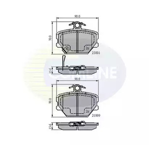 Колодки тормозные дисковые COMLINE CBP31019