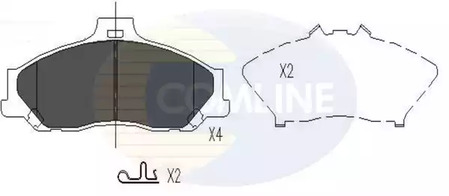 Комплект тормозных колодок дисковый тормоз COMLINE CBP31245