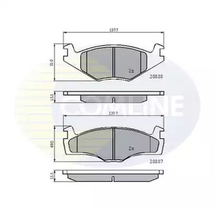 CBP0148 COMLINE Комплект тормозных колодок, дисковый тормоз