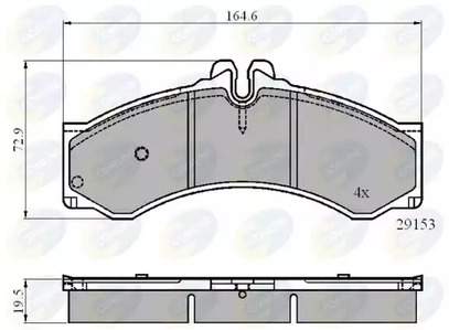 Колодки тормозные дисковые COMLINE CBP0271