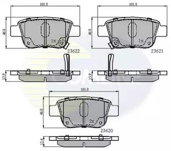 CBP31141 COMLINE Колодки тормозные дисковые