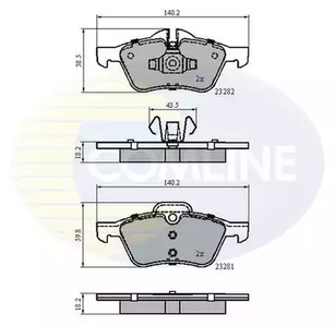 Колодки тормозные дисковые COMLINE CBP01548