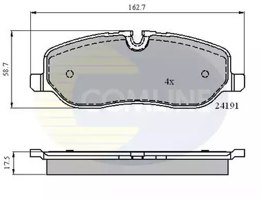 Колодки тормозные дисковые COMLINE CBP01533