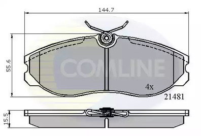Колодки тормозные дисковые COMLINE CBP0447