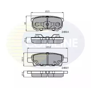 CBP31290 COMLINE Колодки тормозные дисковые