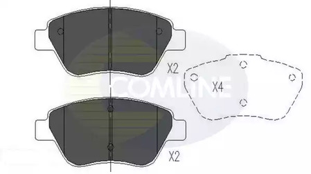 Колодки тормозные дисковые COMLINE CBP01535