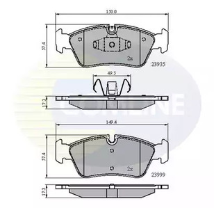 Колодки тормозные дисковые COMLINE CBP01590