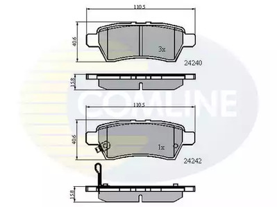 CBP31518 COMLINE Колодки тормозные дисковые