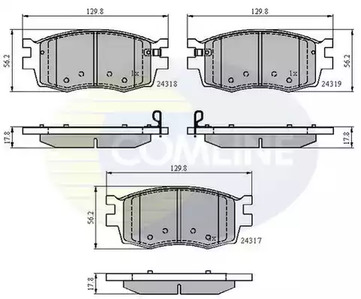 Колодки тормозные дисковые COMLINE CBP31519