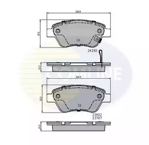 Комплект тормозных колодок, дисковый тормоз COMLINE CBP31594