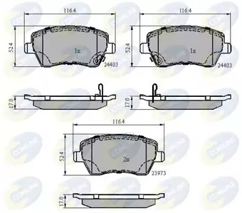 CBP3984 COMLINE Колодки тормозные дисковые