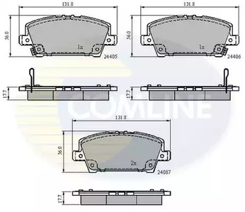 CBP31586 COMLINE Колодки тормозные дисковые