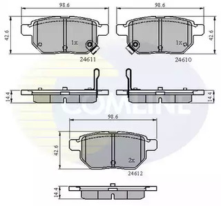 CBP31579 COMLINE Колодки тормозные дисковые