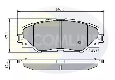 CBP01625 COMLINE Колодки тормозные дисковые