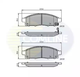 Колодки тормозные дисковые COMLINE CBP31584