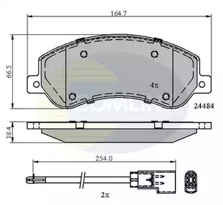 CBP21512 COMLINE Колодки тормозные дисковые