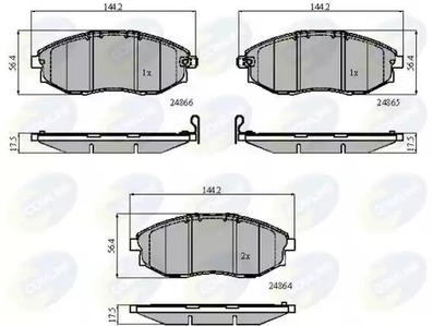 Колодки тормозные дисковые COMLINE CBP31585