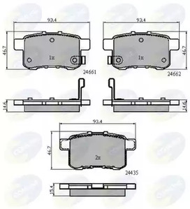 Колодки тормозные дисковые COMLINE CBP31711