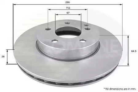 ADC1662V COMLINE Тормозные диски