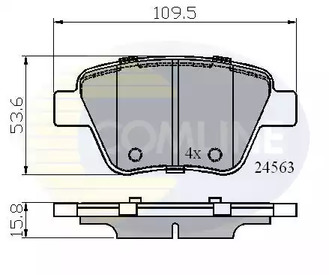 CBP02022 COMLINE Колодки тормозные дисковые