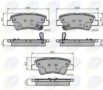 Колодки тормозные дисковые COMLINE CBP32023