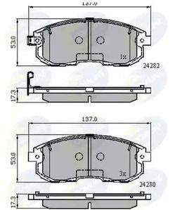 CBP32025 COMLINE Колодки тормозные дисковые