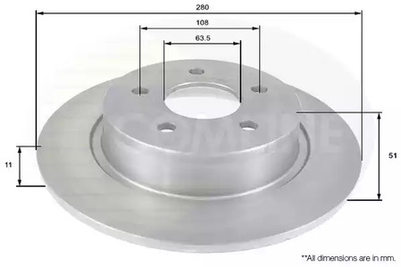 ADC1248 COMLINE Тормозные диски