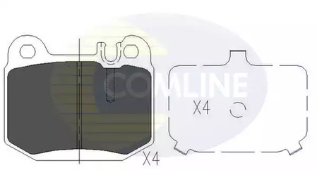 Колодки mer m-class 98 - 05 COMLINE CBP06025