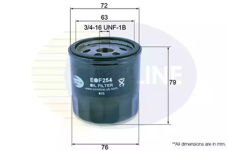 EOF254 COMLINE Масляный фильтр