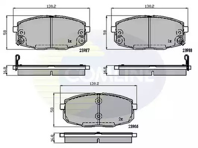 CBP31798 COMLINE КОЛОДКИ ПЕР