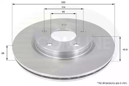 Тормозные диски COMLINE ADC0277V