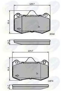 КОЛОДКИ ПЕР COMLINE CBP02107