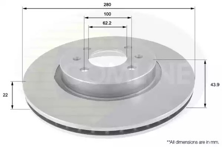 Тормозные диски COMLINE ADC2405V
