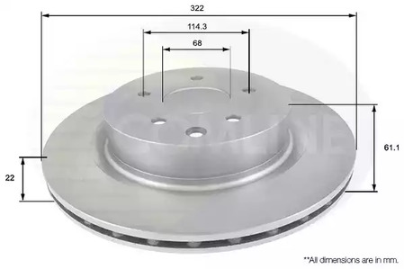 Тормозные диски COMLINE ADC0278V